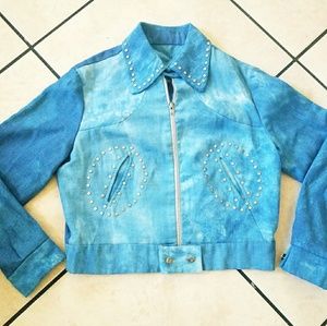 Vintage 1960s 1970s zip up jacket
